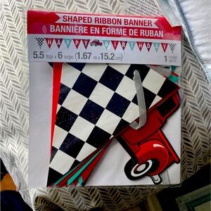 Vintage Red Truck Birthday Banner